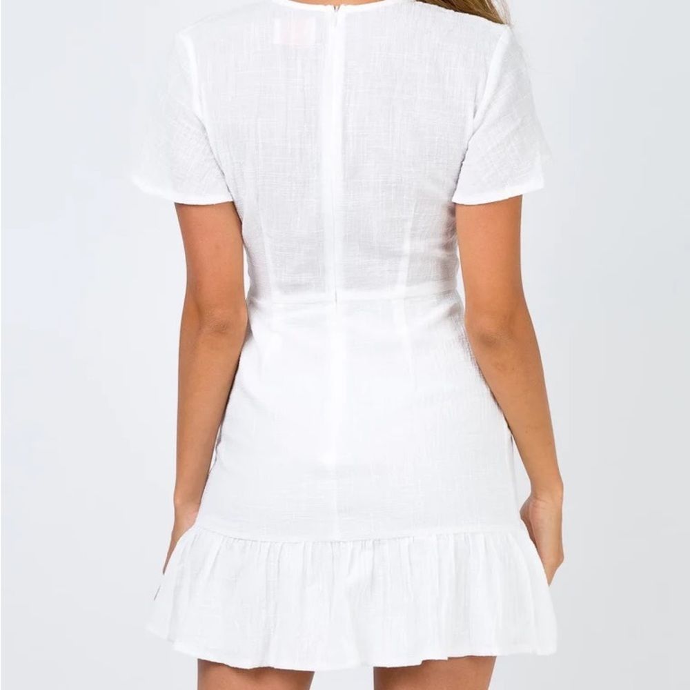 Princess Polly White Wrap Dress - Picture 5 of 5